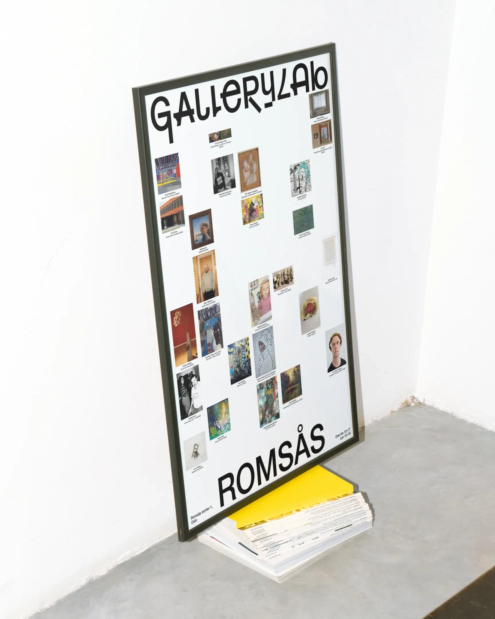 New visual identity applied on a poster by Norwegian agency ANTI for Norwegian art space Gallerylab