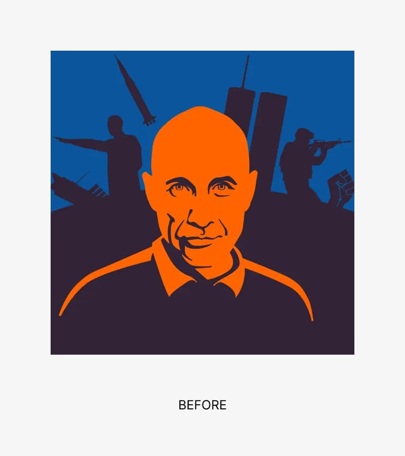 Old podcast cover style for DR P1 programme "Kampen om historien"