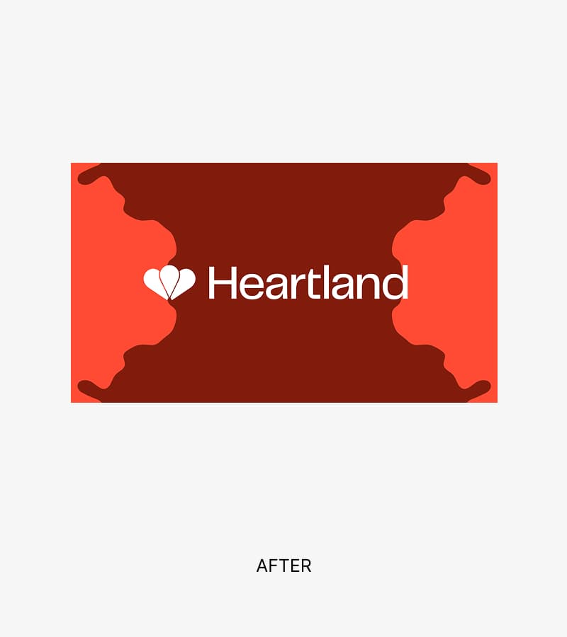 The new logo for Danish festival Heartland, designed by Manyone in 2026