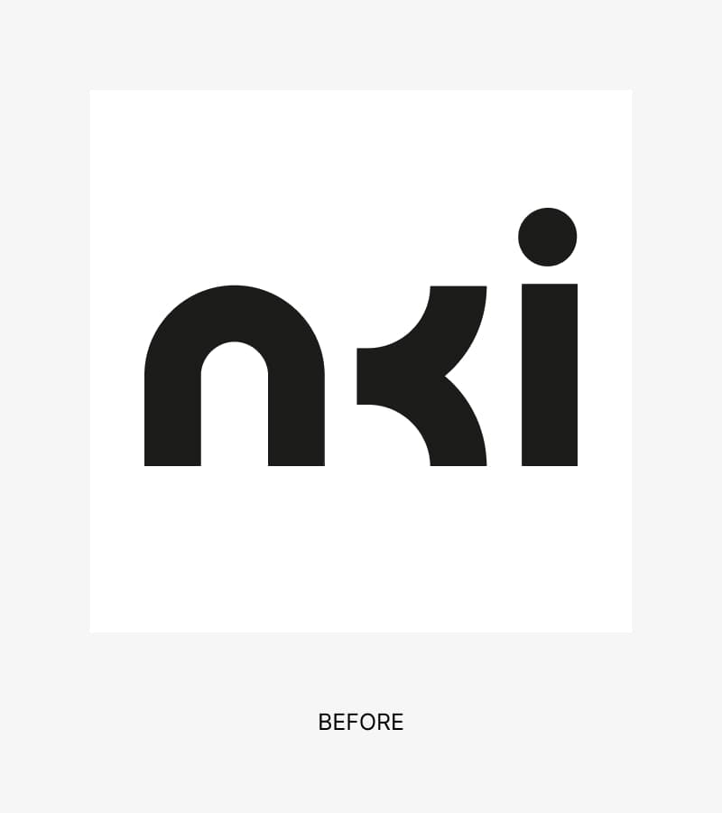 The old logo for NKI nettstudier