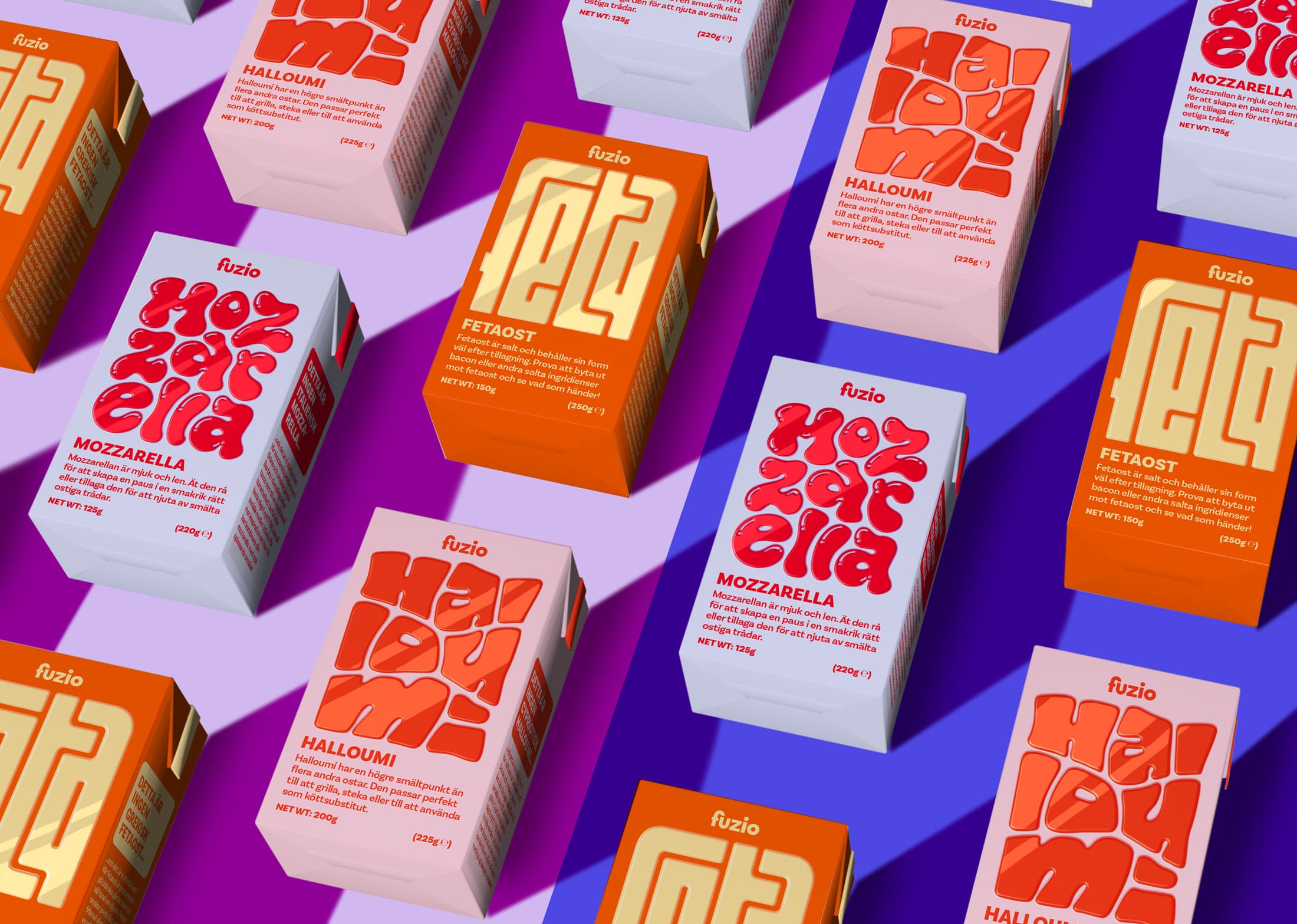 A table of products from student concept fuzio